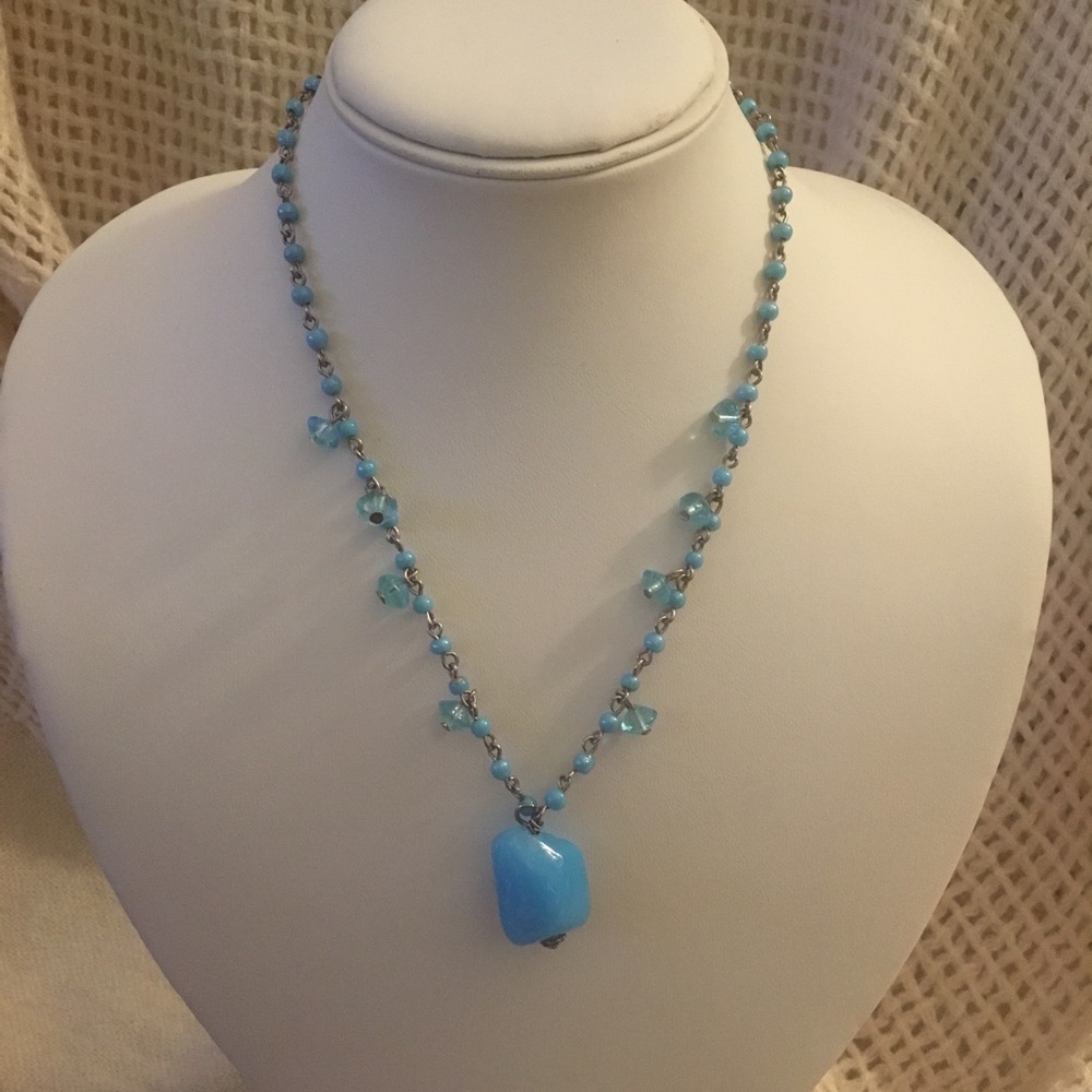 Blue Pendant Necklace